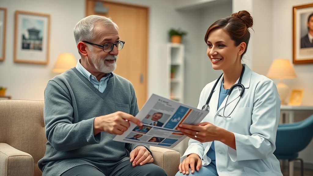Professional health practitioner consulting patient about back pain Prince George BC