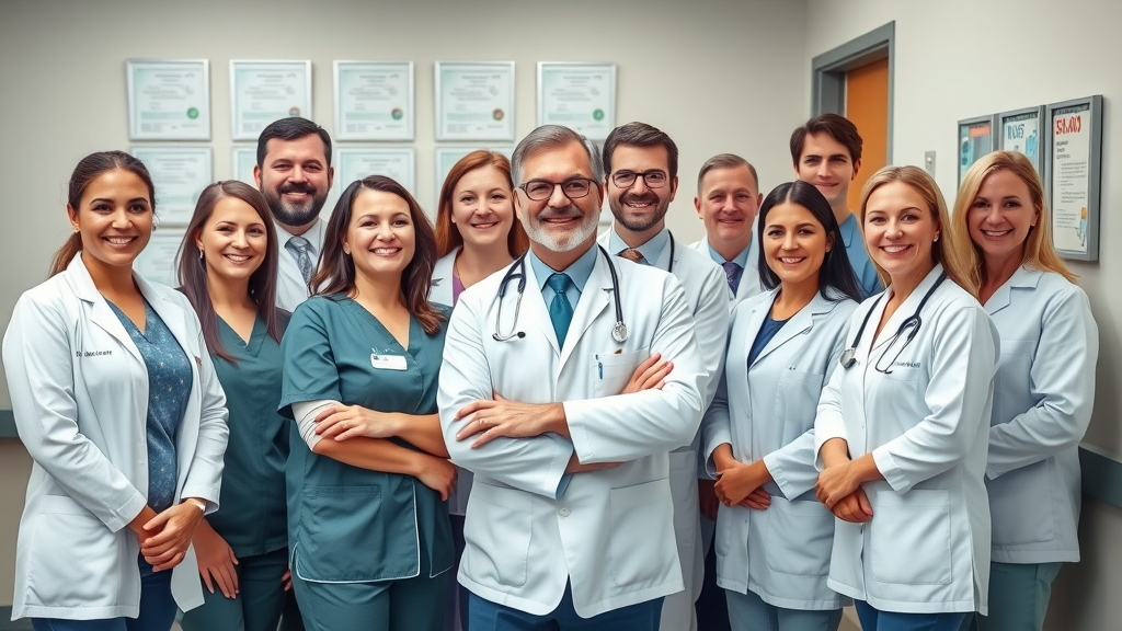 Friendly orthopedic and physiotherapy medical team in Prince George BC, specialists in back pain care, welcoming patients